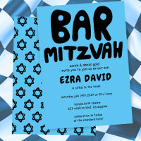 Groovy Handlettering Custom BAR Mitzvah Bold Stars
