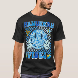 Groovy Hanukkah Vibes Chanukah Happy Hanukkah Te T-Shirt