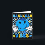 Groovy Hanukkah Vibes Chanukah Pajama Happy Hanukk Card<br><div class="desc">Groovy Hanukkah Vibes Chanukah Pajama Happy Hanukkah Xmas</div>