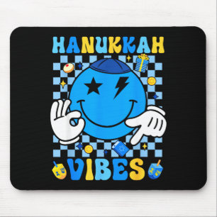 Groovy Hanukkah Vibes Chanukah Pajama Happy Hanukk Mouse Pad