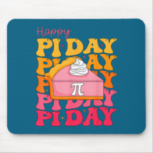 Groovy happy day spiral math teacher day lover mouse pad