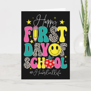 Groovy Happy First Day Of School Headstart Life He Card