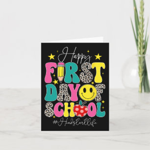 Groovy Happy First Day Of School Headstart Life He Card