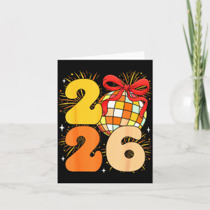 Groovy Happy New Year 2026 New Years Eve Party Men Card