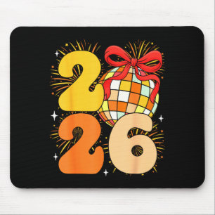 Groovy Happy New Year 2026 New Years Eve Party Men Mouse Pad