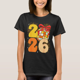 Groovy Happy New Year 2026 New Years Eve Party Men T-Shirt
