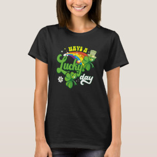 Groovy Have a Lucky Day Lucky Cute Rainbow Lucky T-Shirt