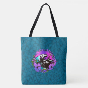Groovy Hawaiian Surfer 1960s Retro Beach Bag