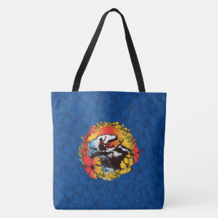 Groovy Hawaiian Surfer 1960s Retro Beach Bag