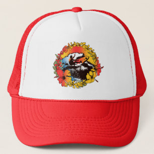 Groovy Hawaiian Surfer 1960's Retro Graphic Hat