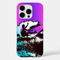 Groovy Hawaiian Surfer 1960s Retro Graphic Violet
