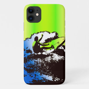 Groovy Hawaiian Surfer 1960's Retro - Lime Case-Mate iPhone Case