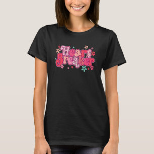 Groovy Heart Breaker Hippie Valentine's Day Single T-Shirt