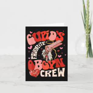 Groovy Heart Disco Cupids Favourite Obgyn Crew Val Card