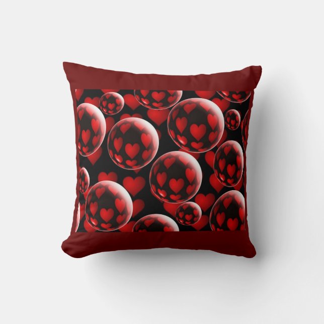 Groovy Hearts Pillow (Front)