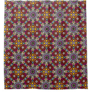 Groovy Heavenly Flower Power Shower Curtain