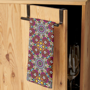 Groovy Heavenly Flower Power Tea Towel
