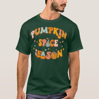 Groovy Hello Fall Autumn Pumpkin Spice Season Than T-Shirt