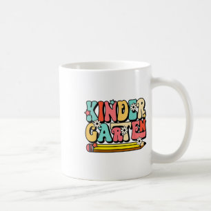 Groovy Hello Kindergarten Vibes Retro Teacher Ck T Coffee Mug