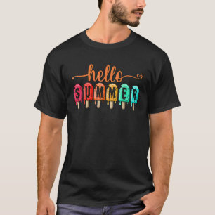 Groovy Hello Summer Melting Ice Cream Popsicle Vac T-Shirt