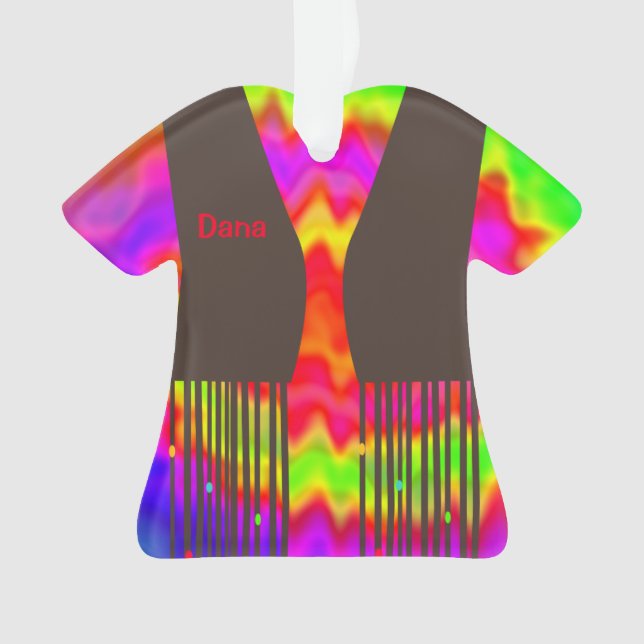 Groovy  Hippie Christmas Ornament 2 (Front)