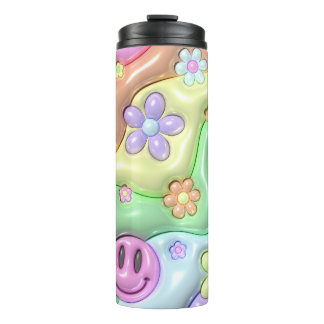 Groovy Hippie Flower Power Thermal Tumbler