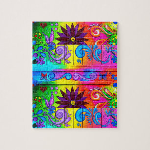 groovy hippie jigsaw puzzle