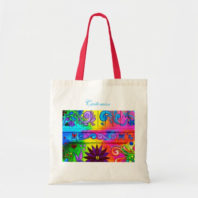 Groovy hippie Thunder_Cove Tote Bag (Front)