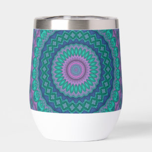 Groovy Hippie Trippy Colourful Jewel Tone Mandala