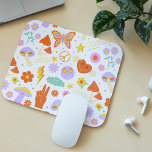 Groovy Hippie Trippy Retro Flower Funky Vibes Mouse Pad<br><div class="desc">Groovy Hippie Trippy Retro Flower Funky Vibes Mouse Pads features a colourful and fun retro hippie pattern. Perfect for her for Christmas,  holidays,  birthday and more. Designed by ©Evco Studio www.zazzle.com/store/evcostudio</div>