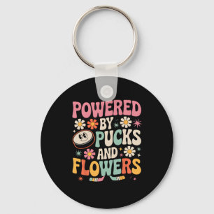 Groovy Hockey Love Ice Hockey Lover (2) Key Ring
