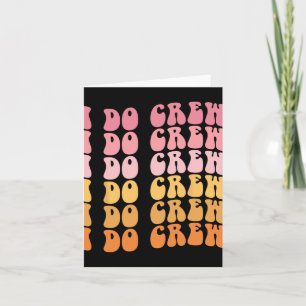 Groovy I Do Crew Bride Squad Wedding Bachelorette  Card