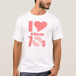 Groovy I Heart the 70s Retro T-shirt for Hippies