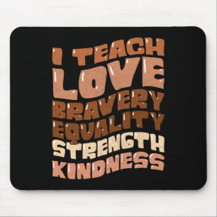 Groovy I Teach Black History Month Melanin African Mouse Pad