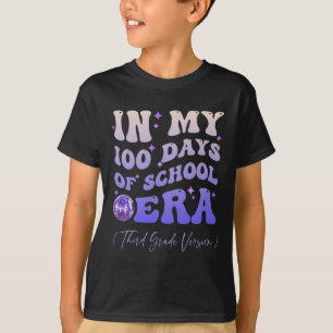Groovy In My 100 Days Of School Era Third Grade Ve T-Shirt