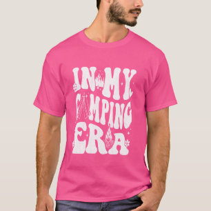 Groovy In My Camping Era Retro Summer Camper Women T-Shirt