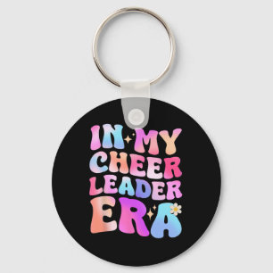 Groovy In My Cheer Leader Era Cheerleader Cheerlea Key Ring