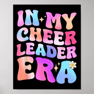Groovy In My Cheer Leader Era Cheerleader Cheerlea Poster