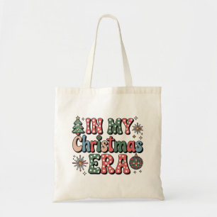Groovy In My Christmas Era Funny Teacher Tote Bag