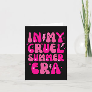 Groovy In My Cruel Summer Era Family Beach Vacatio Card