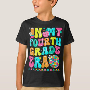 Groovy In My Fourth Grade Era 4th Grade Back To Sc T-Shirt