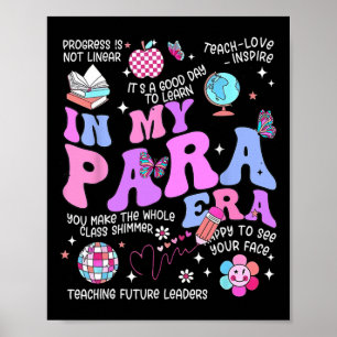 Groovy In My Para Era Vintage Paraprofessional Par Poster