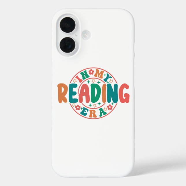 Groovy "In My Reading Era" Wavy Font Graphic Case-Mate iPhone Case (Back)