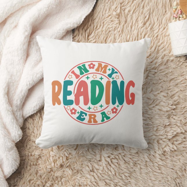 Groovy "In My Reading Era" Wavy Font Graphic Cushion (Blanket)