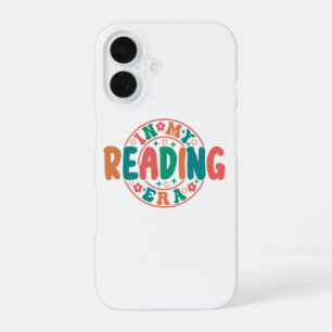 Groovy "In My Reading Era" Wavy Font Graphic iPhone 16 Case