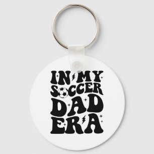 Groovy In My Soccer Dad Era Key Ring