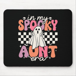 Groovy In My Spooky Aunt Era Retro Auntie Hallowee Mouse Pad