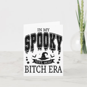 Groovy In My Spooky Era Skeleton Hand Halloween  Card