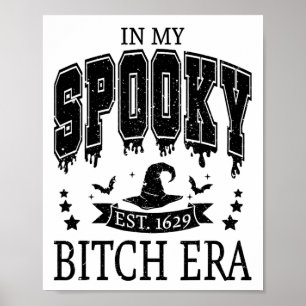 Groovy In My Spooky Era Skeleton Hand Halloween  Poster
