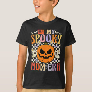 Groovy In My Spooky Mum Era Retro Halloween Ghost  T-Shirt